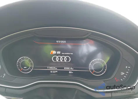 2018 Audi S5 3.0T Premium Plus из США, поврежденный, VIN WAUB4CF55JA009660